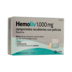 Hemoliv 1000 mg 30 comprimidos recubiertos