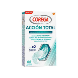 Corega Accion Total Limpiador Limpieza Protesis 66 Tabletas